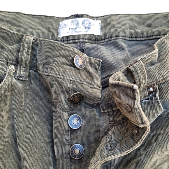 Free People We The Free Sun Chaser High Waist Corduroy Ankle Skinny Pants - Picture 4 of 5